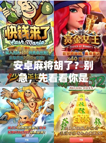 安卓麻将胡了？别急，先看看你是不是伪高手！