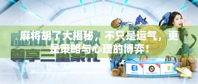 麻将胡了大揭秘，不只是运气，更是策略与心理的博弈！